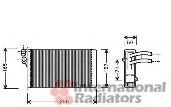 VAN WEZEL 03006141 Теплообменник, отопление салона