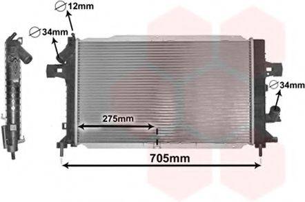 VAN WEZEL 37002383 Радиатор, охлаждение двигателя