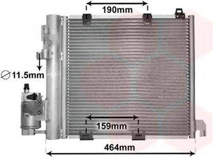 VAN WEZEL 37005250 Конденсатор, кондиционер