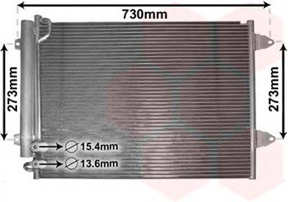 VAN WEZEL 58005225 Конденсатор, кондиционер