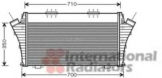 VAN WEZEL 37004401 Интеркулер