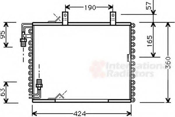 VAN WEZEL 06005147 Конденсатор, кондиционер