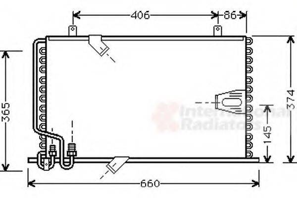 VAN WEZEL 06005184 Конденсатор, кондиционер