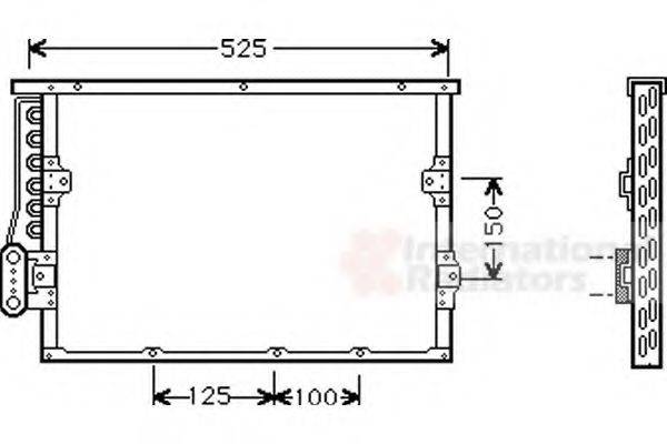 VAN WEZEL 06005191 Конденсатор, кондиционер
