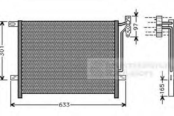 VAN WEZEL 06005203 Конденсатор, кондиционер