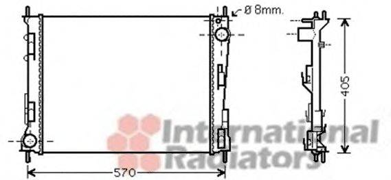 VAN WEZEL 43002374 Радиатор, охлаждение двигателя