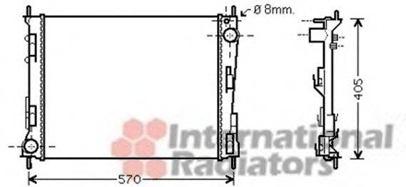 VAN WEZEL 43002375 Радиатор, охлаждение двигателя