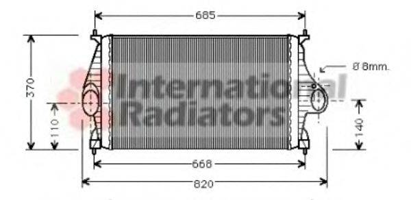 VAN WEZEL 09004050 Интеркулер