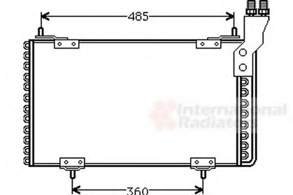 VAN WEZEL 09005096 Конденсатор, кондиционер