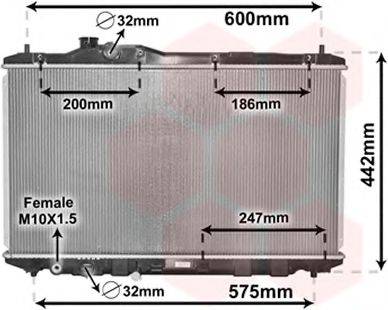 VAN WEZEL 25002296 Радиатор, охлаждение двигателя