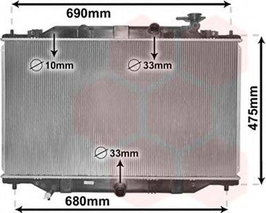 VAN WEZEL 27002272 Радиатор, охлаждение двигателя