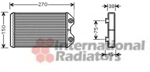 VAN WEZEL 53006369 Теплообменник, отопление салона