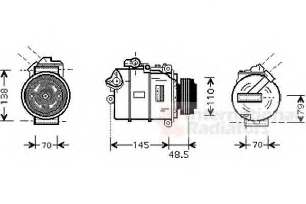 VAN WEZEL 0600K309 Компрессор, кондиционер