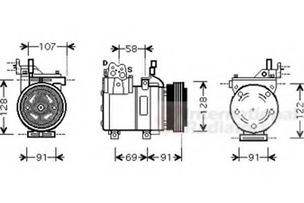 VAN WEZEL 8200K161 Компрессор, кондиционер