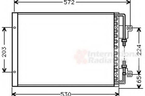 VAN WEZEL 17005155 Конденсатор, кондиционер