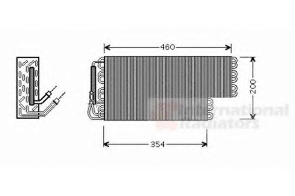 VAN WEZEL 3000V384 Испаритель, кондиционер