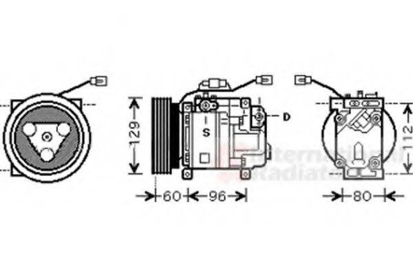 VAN WEZEL 2700K202 Компрессор, кондиционер