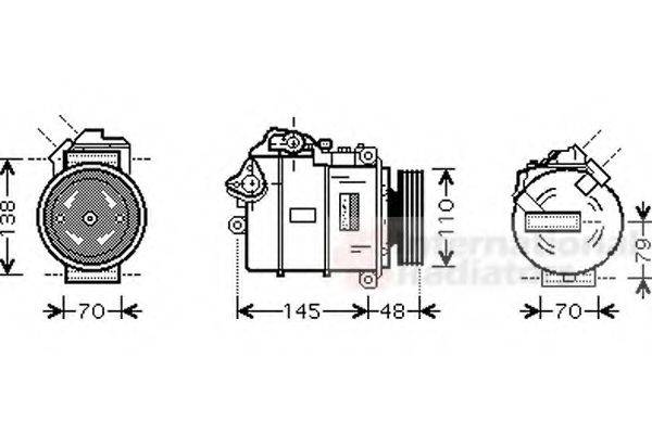 VAN WEZEL 0600K317 Компрессор, кондиционер