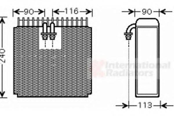 VAN WEZEL 5300V385 Испаритель, кондиционер