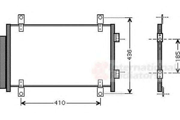 VAN WEZEL 17005351 Конденсатор, кондиционер