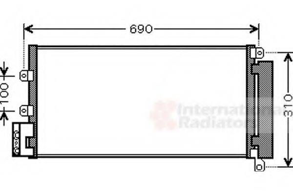 VAN WEZEL 17005356 Конденсатор, кондиционер