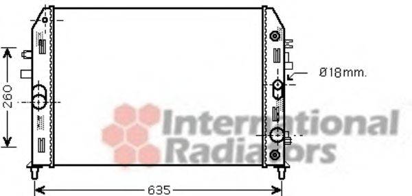 VAN WEZEL 27002206 Радиатор, охлаждение двигателя