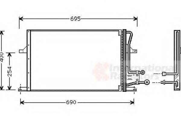 VAN WEZEL 18005227 Конденсатор, кондиционер