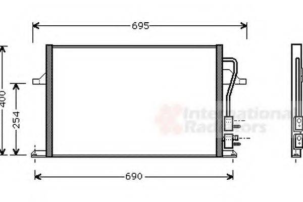 VAN WEZEL 18005259 Конденсатор, кондиционер