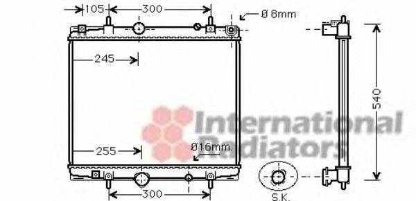 VAN WEZEL 40002276 Радиатор, охлаждение двигателя
