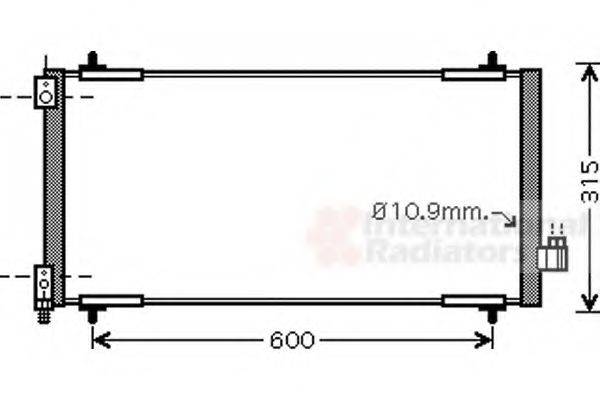 VAN WEZEL 40005301 Конденсатор, кондиционер