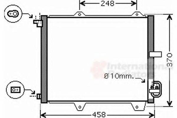 VAN WEZEL 52005088 Конденсатор, кондиционер