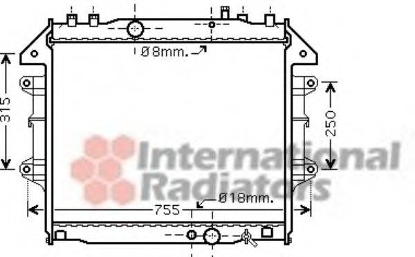 VAN WEZEL 53002432 Радиатор, охлаждение двигателя