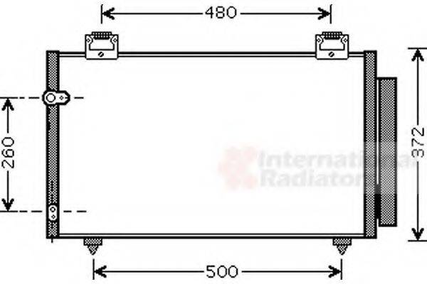 VAN WEZEL 53005411 Конденсатор, кондиционер