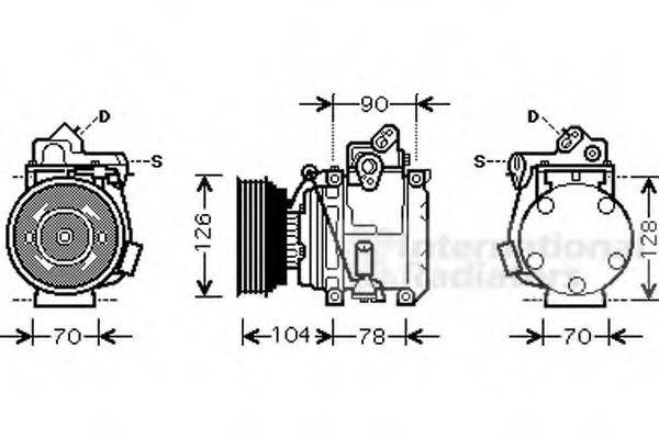 VAN WEZEL 5300K441 Компрессор, кондиционер