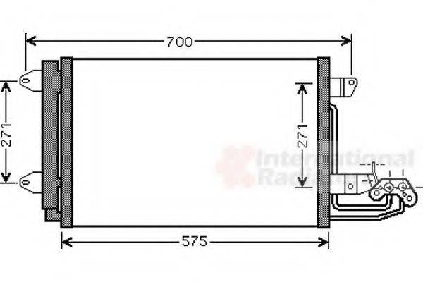 VAN WEZEL 58005269 Конденсатор, кондиционер