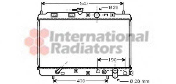 VAN WEZEL 25002043 Радиатор, охлаждение двигателя