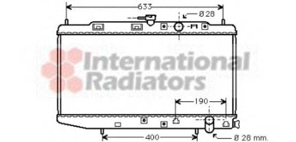 VAN WEZEL 25002044 Радиатор, охлаждение двигателя