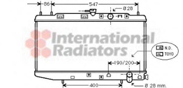 VAN WEZEL 25002047 Радиатор, охлаждение двигателя