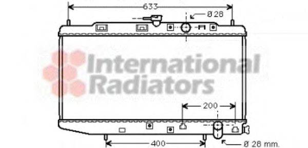 VAN WEZEL 25002048 Радиатор, охлаждение двигателя