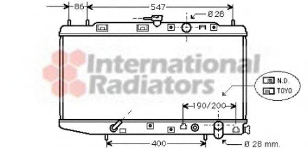 VAN WEZEL 25002064 Радиатор, охлаждение двигателя