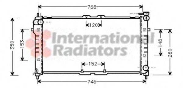 VAN WEZEL 27002027 Радиатор, охлаждение двигателя