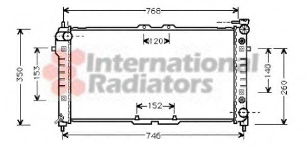 VAN WEZEL 27002037 Радиатор, охлаждение двигателя