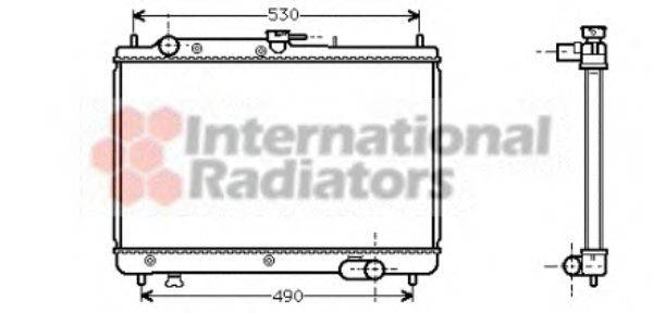 VAN WEZEL 27002066 Радиатор, охлаждение двигателя