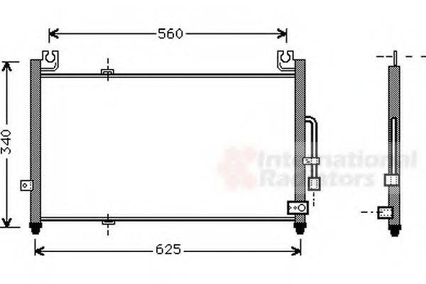 VAN WEZEL 27005104 Конденсатор, кондиционер