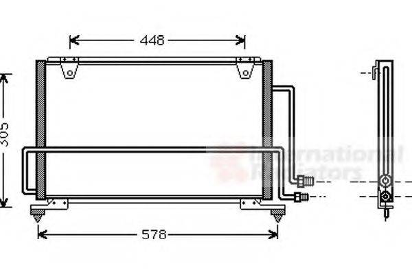 VAN WEZEL 27005108 Конденсатор, кондиционер