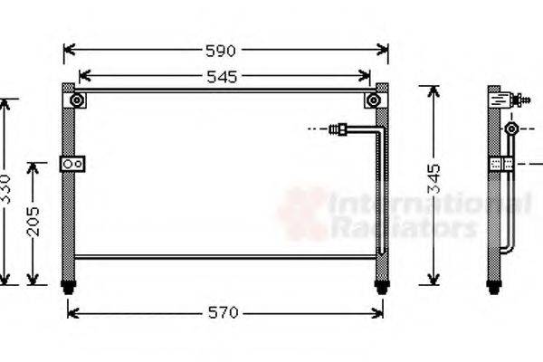 VAN WEZEL 27005118 Конденсатор, кондиционер