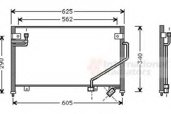 VAN WEZEL 27005120 Конденсатор, кондиционер