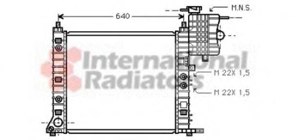 VAN WEZEL 30002243 Радиатор, охлаждение двигателя