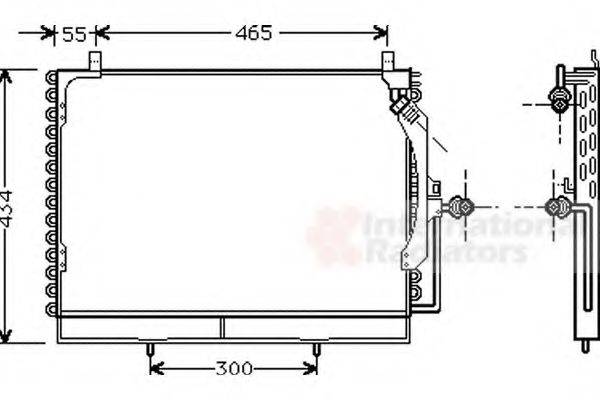 VAN WEZEL 30005161 Конденсатор, кондиционер