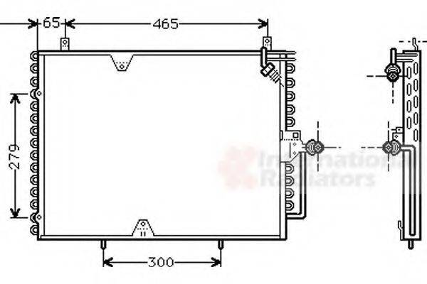 VAN WEZEL 30005170 Конденсатор, кондиционер